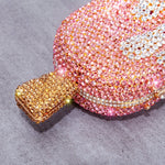 Ice Cream Shaped Rhinestone Clutch