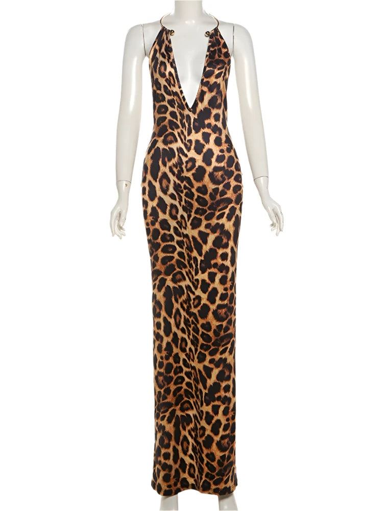 Bettina Leopard Maxi