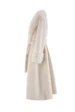 Cream Faux Fur Coat