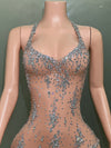 Crystal Elegance Mesh Dress