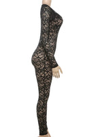 Tori Lace See Through Jumpsuit