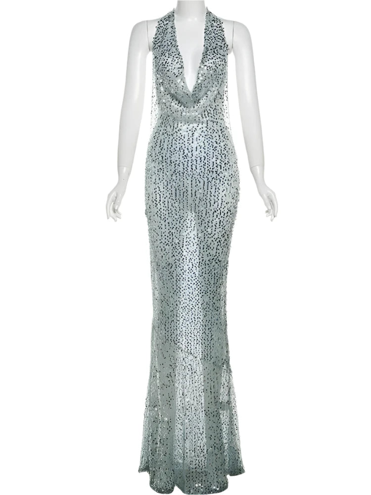 Yacht Party Sequined Maxi