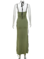 Olive High Slit Maxi