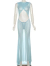 Blue Skies Sheer Cover Up Maxi