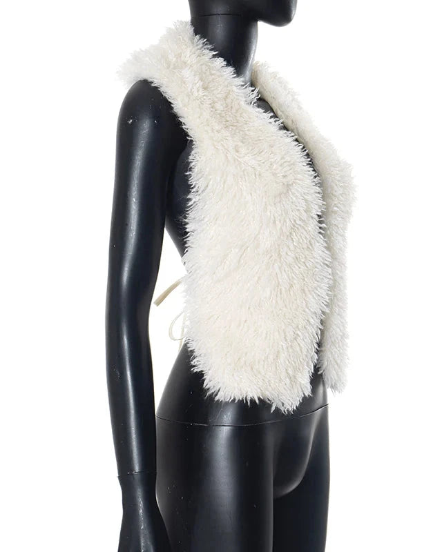 Luxe Backless Faux Fur Vest