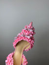 Rhinestone Bow Heel