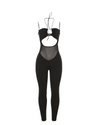 Noir Mesh Detail Jumpsuit