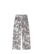 Printed High Waist Cargo Pant