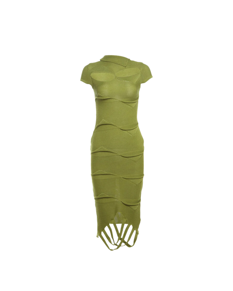 Melrose Knit Cut Out Midi Dress