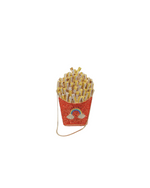 French Fry Shaped Rhinestone Clutch