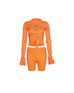 Leyla Knit Two Piece - Orange